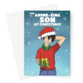 Christmas Anime Card For Son