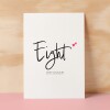 Eight Year Anniversary Card For Husband 8 Year Anniversary Card Boyfriend or Girlfriend Wedding Anniversary Card For Wife - Small (4x6) / Blank Message