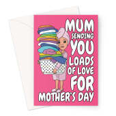 Funny Mother's Day Card - Laundry Pun