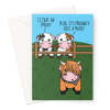 Birthday Card For An Emo - Funny Cow Joke - A5 Portrait - 1 Card