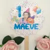 Unofficial Ms Rachel Person Inspired Cake Topper, Personalised Cake Topper - Pink