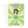 Cute Anime Girl Greeting Card For A Niece - A5 Portrait - 1 Card