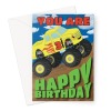 3 Year Old Monster Truck Birthday Card - A5 Portrait - 1 Card