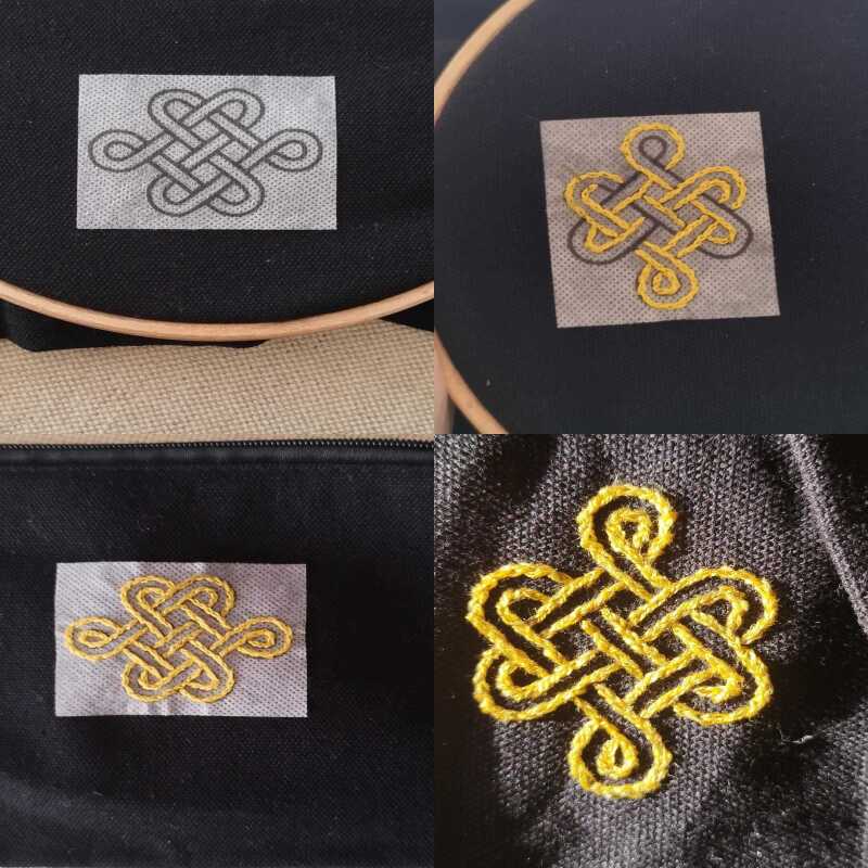 Stick & Stitch Celtic Knot Design Set of Washable Transfers