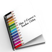 Personalised A5 Notebook - Coloured Pencils