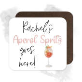 Personalised Drinks Coaster - Name's Aperol Spritz Goes Here!