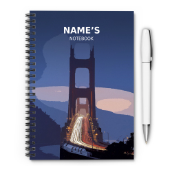 Golden Gate Bridge - San Francisco - A5 Notebook - Single Note Book