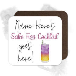 Personalised Drinks Coaster - Name's Sake Fizz Cocktail Goes Here!