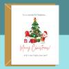 Nephew Christmas Card - Ideal personalised Xmas card for your Nephew - Blank inside - Large