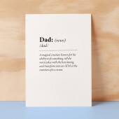 Birthday Card For Dad Fun Dictionary Quote Card For Dad Custom Message Card For Dad Birthday Card For Daddy