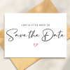 Just a little note to Save the Date Baby Announcement Card - A6 - 4.1" x 5.8"