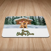 Personalised Christmas Dinner Puppy/Dog Bowl Mat