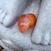 Carnelian tumble stone 