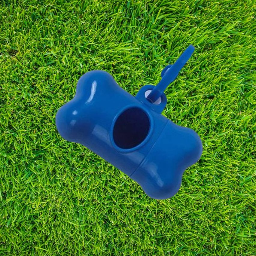 Blue Bone Shaped Poo Bag Dispenser