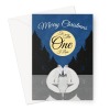 Heartfelt Christmas Card - Artic Foxes - A5 Portrait - 1 Card