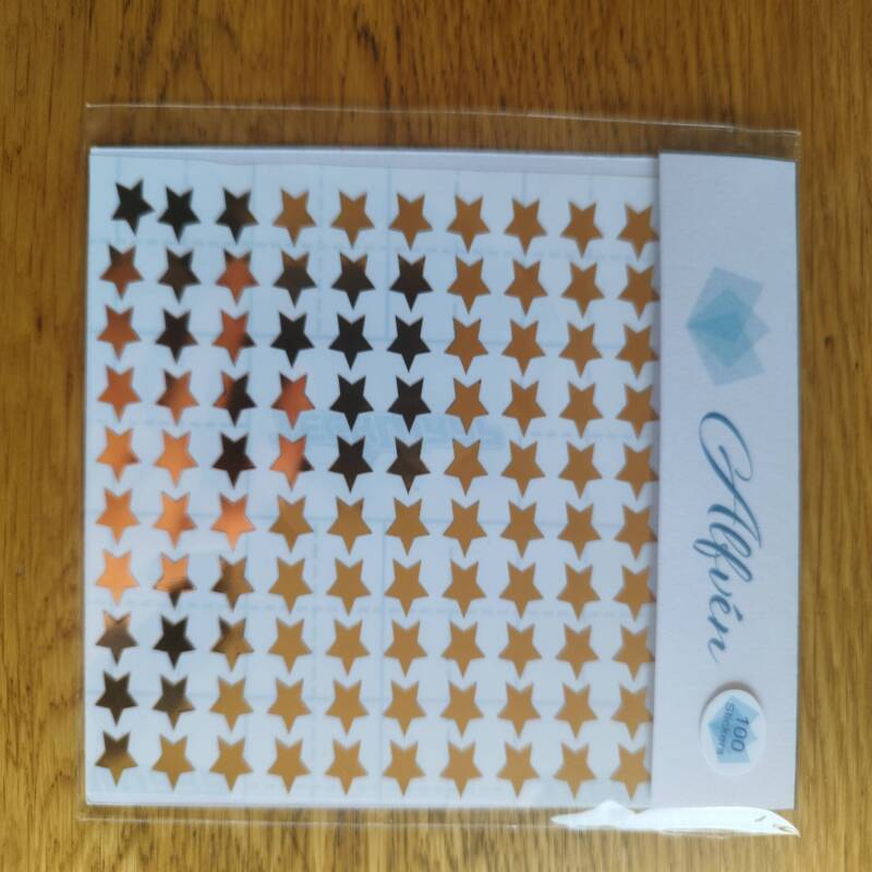100 Star Stickers - 1 - Gold
