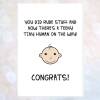 Funny pregnant/new baby/expecting card - pregnant/expecting - you did rude stuff