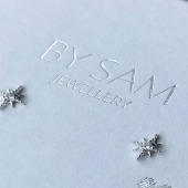 Star stud earrings 925 Silver