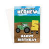 Happy 5th Birthday Card For Nephew - Tractor - A5 Portrait - 1 Card