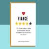 Funny Fiance Birthday Card - For Him - Personalised if required - For Fiance on his birthday - Rude - Adult - Cheeky Card - Blank inside - Regular