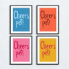 Geordie dialect, sayings print - A5 - Glossy - Blue