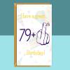 Funny 80th Birthday Card - For him or for her - For turning 80 years old -  Idea For Mum or Dad, Grandma or Grandpa - Can be personalised - Blank inside