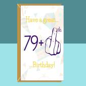 Funny 80th Birthday Card - For him or for her - For turning 80 years old -  Idea For Mum or Dad, Grandma or Grandpa - Can be personalised