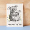 Father's Day Card For Daddy Cute Koala and Joey Illustration Father's Day Card For Dad Father's Day Gift From Child - Small (4x6) / Blank Message