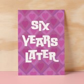 6th Wedding Anniversary Card For Wife Anniversary Card for Husband Anniversary Card For Boyfriend or Girlfriend Sixth Anniversary Gift