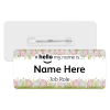 #hello my name is... Name Badge - Easter Egg Border