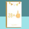 Funny 29th Birthday Card - For Him or For Her Middle Finger Cheeky Adult Card - Ideal for anyone turning 29 years old - Can be personalised - Blank inside