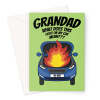 Funny Grandad Birthday Card - "What Does This Light on My Car Mean?" Hilarious Birthday Card for Grandad - A5 Portrait - 1 Card