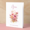 Birthday Card For Gran Card For Her Birthday Card for Gran Luxury Card For Gran Birthday Card for Loved One Gran Card Birthday Flower Card - Small (4x6) / Blank Message