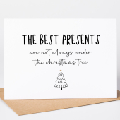 Christmas Pregnancy Announcement Card The Best Presents