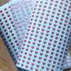 200 6mm heart stickers - Textured Red