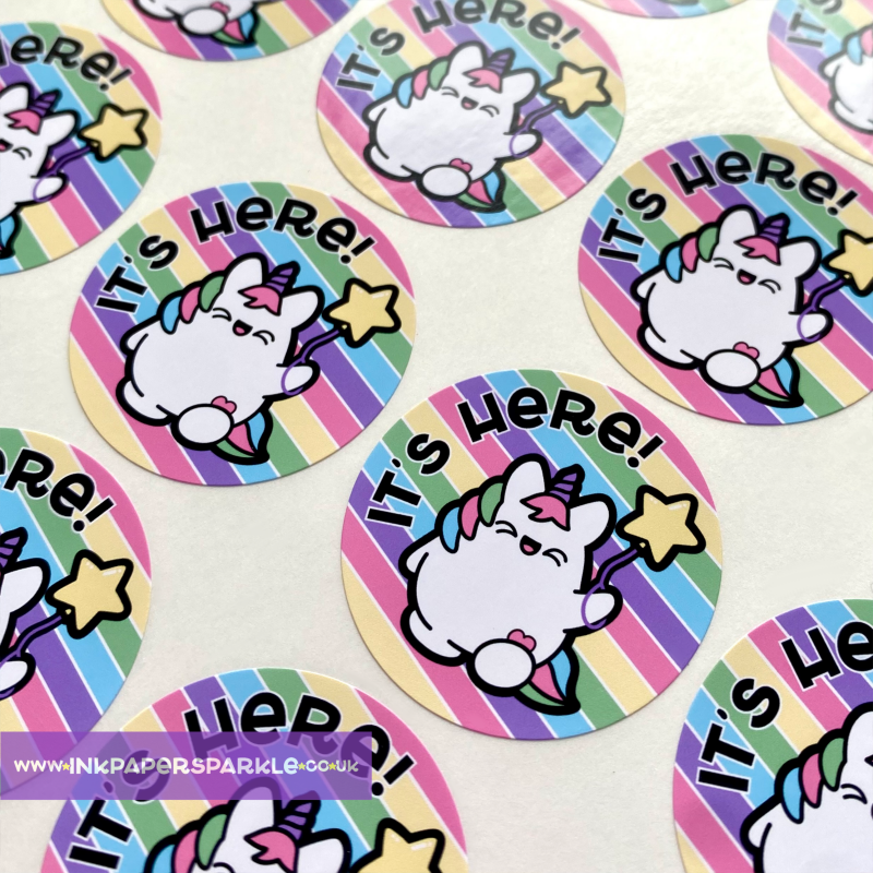 Kawaii Happy Post & Thank You Stickers *New Designs!* - Happy Post - Envelope - Matt