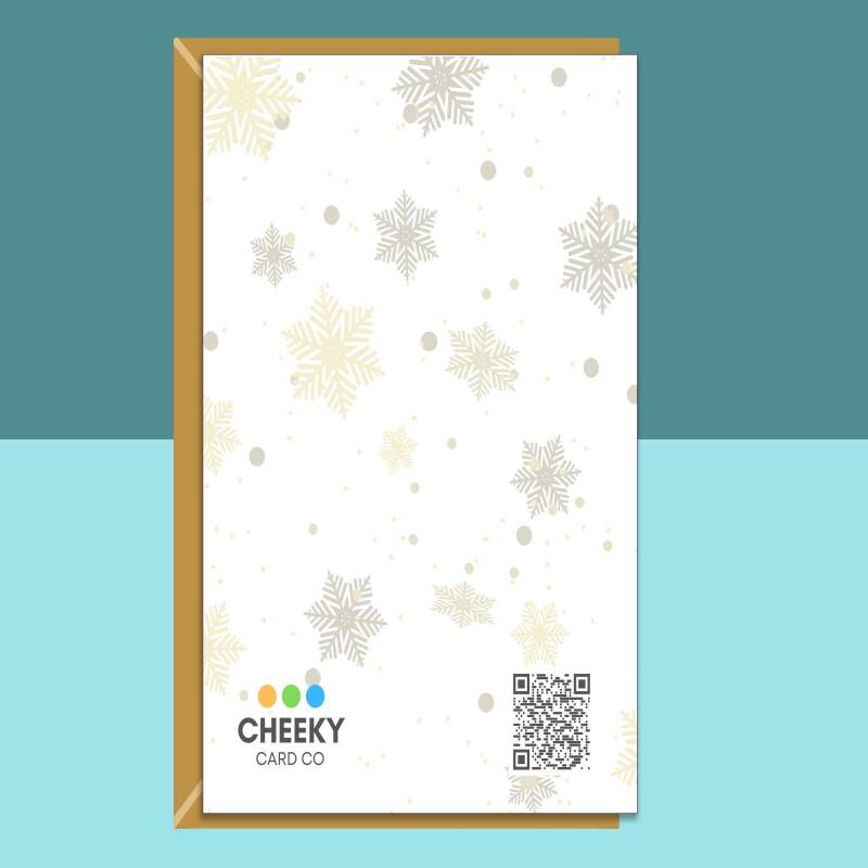 Funny Friend Christmas Card - Personalised inside - For Him or For Her - Bestie - Mate - Single of Bundle Pack - Rude Adult Xmas Card - Blank inside - Single Card