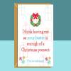 Funny friend Christmas Card - Bestie - Personalised - Customised - Best Mate - For Him or For Her - Xmas card - Blank inside - Large