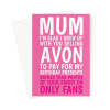 Funny Mum Birthday Card - Only Fans Photos - A5 Portrait - 1 Card