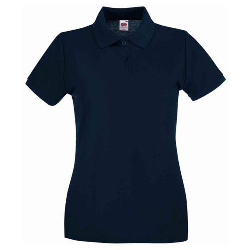 Embroidered Ladies Polo Shirt - White - XS - (8)