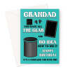 Funny Birthday Card For Grandad - All The Gear No Idea - A5 Portrait - 1 Card