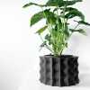 The Kivern Planter Pot with Drainage Tray & Stand Included - Matte Dark Green - 3"