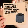 Funny rude, old man, old lady birthday card: One minute you're young and the next you're buying an air fryer (Size A6/A5/A4/Square 6x6") - A6: Single card