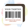 40th Birthday Coaster - Your Thirites Expired Barcode