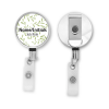 Personalised Metal ID Reel - Leaves Background