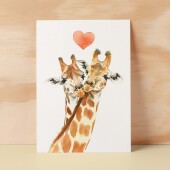 Anniversary or Valentine's Card for Her Anniversary Card for Wife Valentines Day Card For Husband Boyfriend or Girlfriend Giraffes