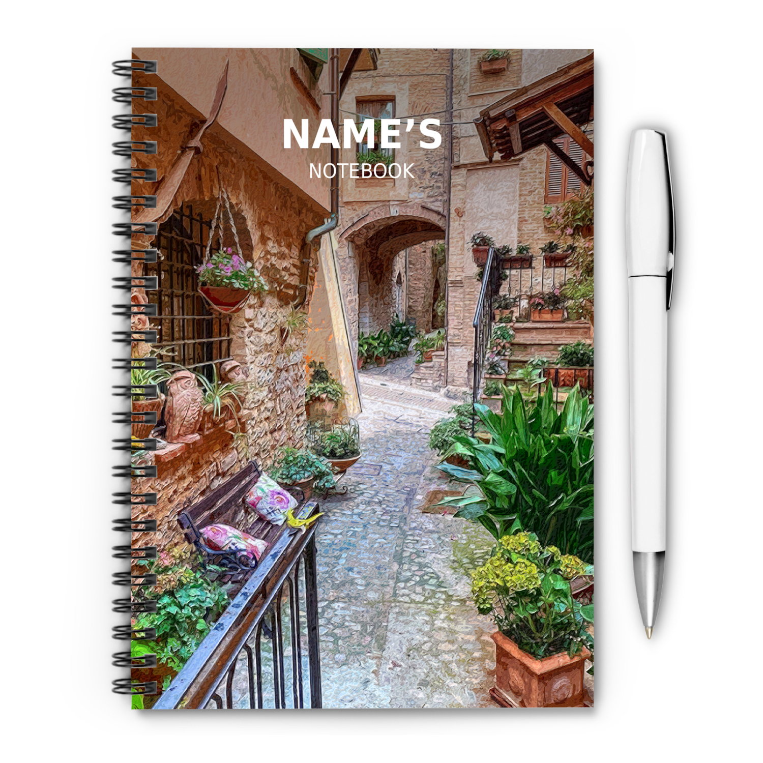 Spello - Italy - A5 Notebook - Single Note Book
