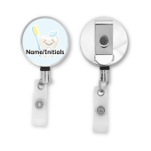 Personalised Metal ID Reel - Cute Blue Tooth