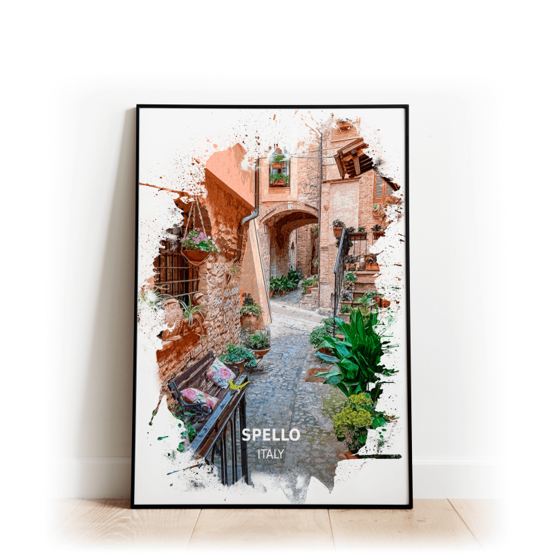 Spello - Italy - Print - A4 - Standard - Print Only