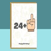 Funny 25th Birthday Card - For Him or For Her - Can be personalised - for a friend, colleague, brother, or sister turning 25 years old